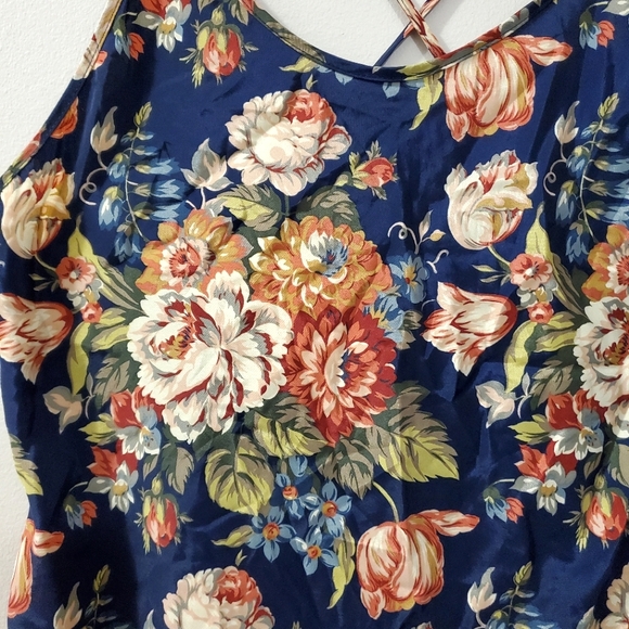 Vintage Victoria's Secret Gold Label Floral Print Slip Dress - Size M - Picture 3 of 7